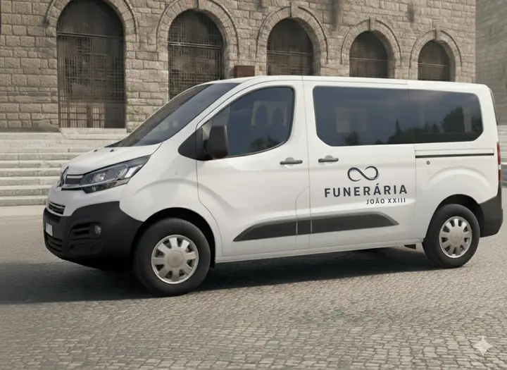 Van oficial de traslado da Funerária João XXIII